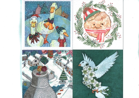 Projects: Dougie Mac christmas cards